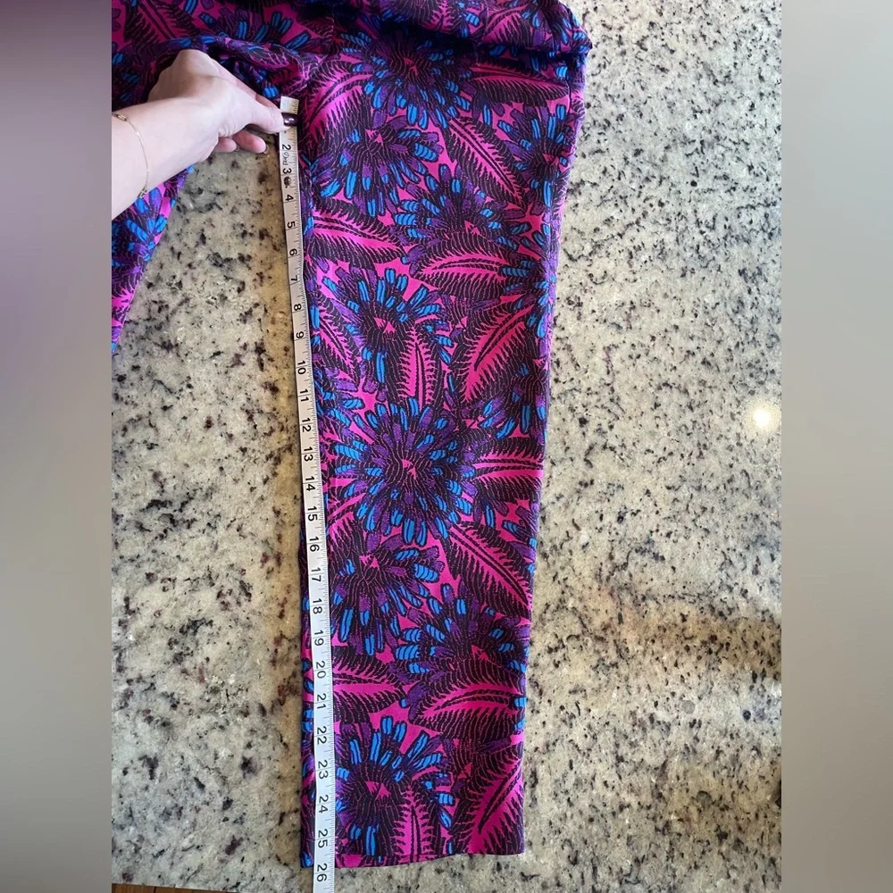 J. Crew Purple & Blue Printed Spaghetti-Strap Jumpsuit